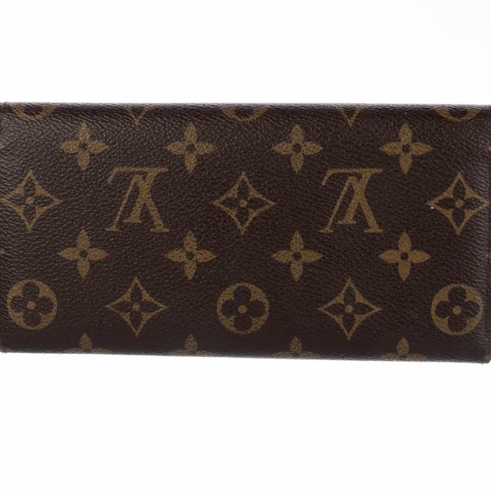 Louis Vuitton Monogram Continental Wallet in Brown with Red Snap - Picture 2 of 2